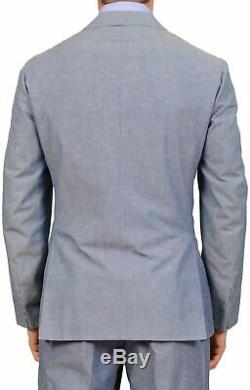 SARTORIO Napoli by KITON Light Blue Cotton Suit EU 50 NEW US 40 Slim Fit