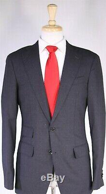 SID MASHBURN Very Recent Solid Charcoal Gray ITALY 2-Btn Slim Fit Wool Suit 40R