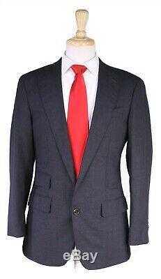SID MASHBURN Very Recent Solid Charcoal Gray ITALY 2-Btn Slim Fit Wool Suit 40S