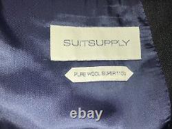 SUIT SUPPLY -Tailored Fit Plain DARK GREY WOOL SUIT 42 Reg W36 L30 -GORGEOUS