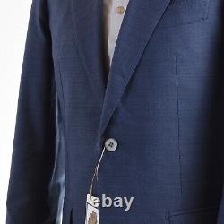 SUITSUPPLY Anzug Suit Gr 46 36 Super 110s Wolle Wool Blau Blue Slim Fit LAZIO