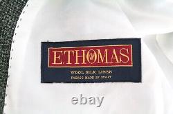 SUITSUPPLY Havana Patch Men Suit UK40S Slim Fit Wool Silk Linen Green 2 Piece