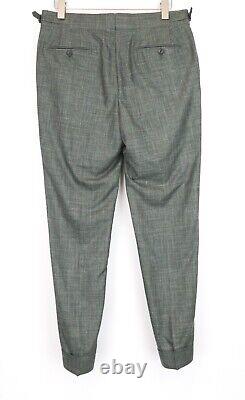 SUITSUPPLY Havana Patch Men Suit UK40S Slim Fit Wool Silk Linen Green 2 Piece