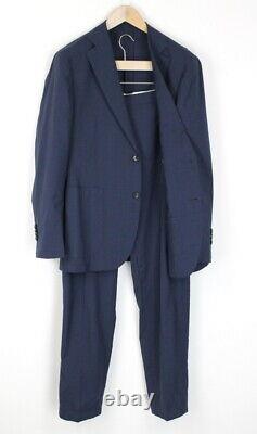 SUITSUPPLY Havana Patch UK44S Men Suit Traveller Slim Fit 2 Piece Pure Wool