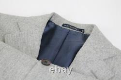 SUITSUPPLY Havana Pleated UK34R Men Suit Slim Fit Pure Wool Two Piece Classic