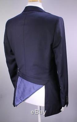 SUITSUPPLY Lazio Solid Navy Blue Super 110's Wool 2-Btn Slim Fit Suit 38R