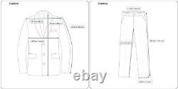 SUITSUPPLY Lazio UK42R Men Suit Pure Wool Super 110's Checked Slim Fit 2 Piece