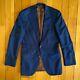 SUITSUPPLY Mens Extra Slim Fit Peak Lapel Wool Suit Jacket Blazer Sport Coat 38L