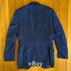 SUITSUPPLY Mens Extra Slim Fit Peak Lapel Wool Suit Jacket Blazer Sport Coat 38L