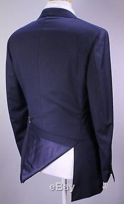 SUITSUPPLY Navy Thin Pinstripe Super 110's Wool Slim Fit Suit 36R