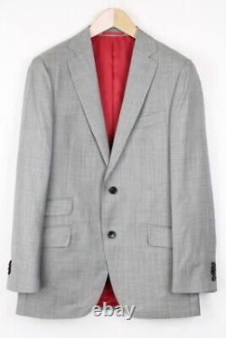 SUITSUPPLY Sienna UK36R Men Suit Straight Slim Fit Two Piece Wool Silk Blend