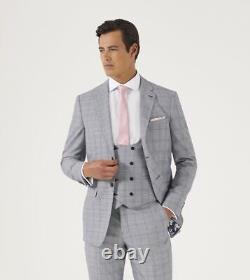 Skopes Men's Anello Slim Fit Suit Jacket in Grey 30 to 48 Short to Long