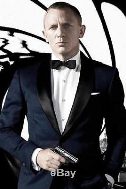 Skyfall James Bond Slim Fit Blue 2 Piece Wedding Party Suit-High quality Replica