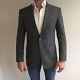 Suit Supply Grey Washington Suit Jacket Peaked Lapel Slim Fit 40R