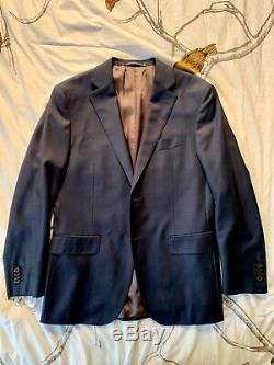 SuitSupply 40R Navy Suit NWOT Napoli, Slim Fit 2 Button Jacket and Pants
