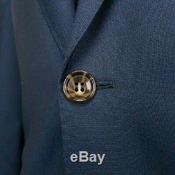 SuitSupply Havana Navy Blue Reda S110's Wool Slim Fit Suit 42 44 R Pants 38 x 29