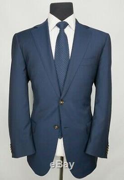 SuitSupply Napoli Navy Blue Reda S110's Wool Slim Fit Suit 42 44 R Pants 38 x 29