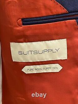 SuitSupply- Sienna- 38R 2pc. Slim-Fit, Drago Super 130 Pure Wool, Plaid Pattrn