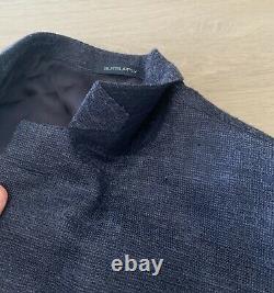Suitsupply Lazio Slim Fit Wool-Silk-Linen Suit EU 50 R US 40 Melange Solid Great