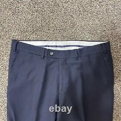 Suitsupply Navy Havana Suit Size 38 Double-Breasted Slim Fit Altered Pants