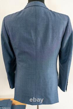 Suitsupply Slim Fit Suit (38S) Twill Heavy Wool Wide Peak Lapel