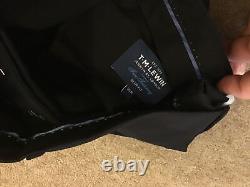 T. M Lewin Hornsby 2 Piece Slim Fit Suit Navy Size Chest 42R and Waist 35R NEW