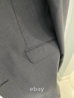 T M Lewin Suit. Kane Denim, Slim Fit jacket 46 L & Trou. 38 Unhemmed. RRP £300
