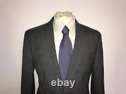 TED BAKER Mens Slim Fit GREY Checked WOOL SUIT 42 Reg W36 L32 -WORN TWICE