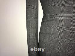 TED BAKER Mens Slim Fit GREY Checked WOOL SUIT 42 Reg W36 L32 -WORN TWICE