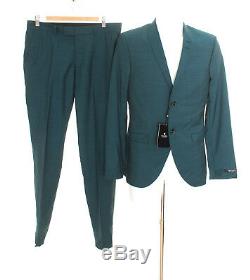 TIGER OF SWEDEN Anzug Gr. 48 Herren Slim Fit Business Suit Wasserblau Wolle NEU