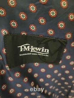 TM Lewin Men's Wool Navy 2 Piece Suit (36s) and Trousers (32r) Slim Fit