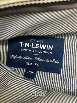 TM Lewin Navy Mens Slim Fit Infinity Active 2 Piece Trouser Suit 40R NWT A93