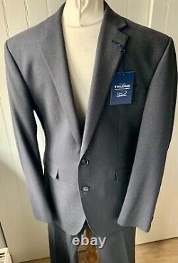 TM Lewin infinity Charcoal Slim Fit Two Piece Suit Jacket 42R Trousers 37R new