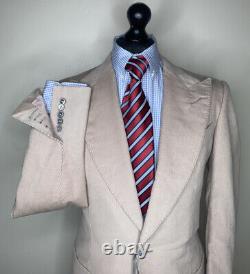 TOM FORD LUXURY SUIT FULL CANVASS TAILORED SLIM FIT CORDUROY CORDS 36x32x30