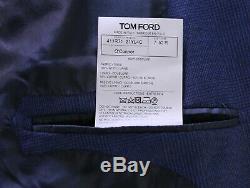 TOM FORD O'Connor Current Royal Blue/Black Plaid Peak Lapel Slim Fit Suit 42R