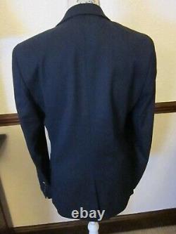 Taylor & Wright Mens Navy/Black check Slim Fit Suit 38 long Jacket/ 34 waist