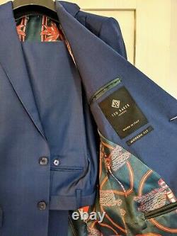 Ted Baker Franc Slim Fit Blue Wool Suit BNWT unworn 38R Jacket 30R Trousers