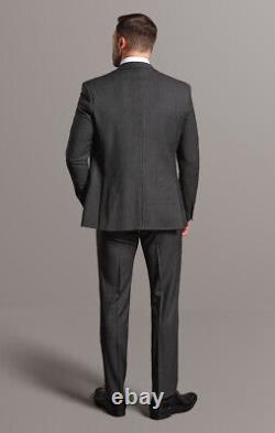 The Pearson Grey Birdseye 3 Piece Suit Slim Fit Tom Percy