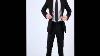 The Seducer Bond Black Slim Fit Suit Package Suit Shirt Collar Bar Tie