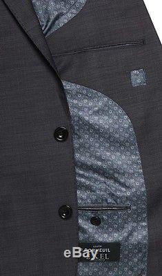 Tm Lewin Sycamore Charcoal Dormeuil Italian Wool Slim Fit Suit RRP £399 36/32