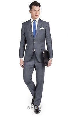 Tm Lewin Willow Navy Blue Dormeuil Italian Wool Slim Fit Suit 36s/32 RRP £399