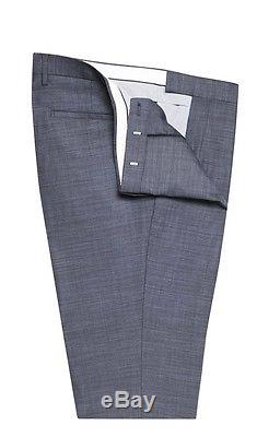 Tm Lewin Willow Navy Blue Dormeuil Italian Wool Slim Fit Suit 36s/32 RRP £399