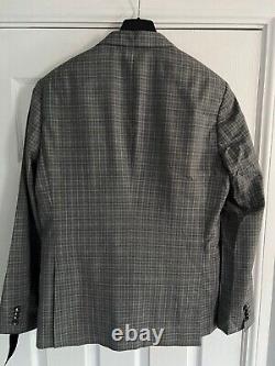 Tommy Hilfiger Men 3 piece suit UK42 EU52 Slim Fit 100% Virgin Wool Grey NWT