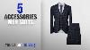Top 10 Accessories Men Suits Winter 2018 Mens 3 Piece Slim Fit Checked Suit Blue Black Single