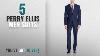 Top 10 Perry Ellis Men Suits Winter 2018 Perry Ellis Men S Slim Fit Suit With Hemmed Pant Blue