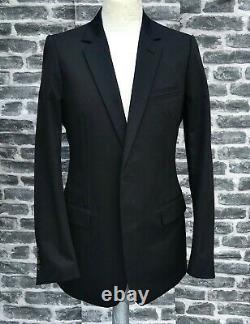 UltraRare & Great Dior Homme SS04 Hedi Slimane Thick Cotton Slim Fit Black Suit