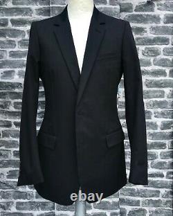 UltraRare & Great Dior Homme SS04 Hedi Slimane Thick Cotton Slim Fit Black Suit