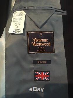 VIVIENNE WESTWOOD MAN Navy James suit size 52/uk42 Slim Fit BNWT RRP £900