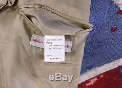 WALTER VAN BEIRENDONCK 2012 Runway Wool 2-Btn Slim Fit Embroidered Suit 40R