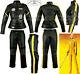Womens Kill Bill Slim Fit Armour Motorbike / Motorcycle Leather Jacket / Suit